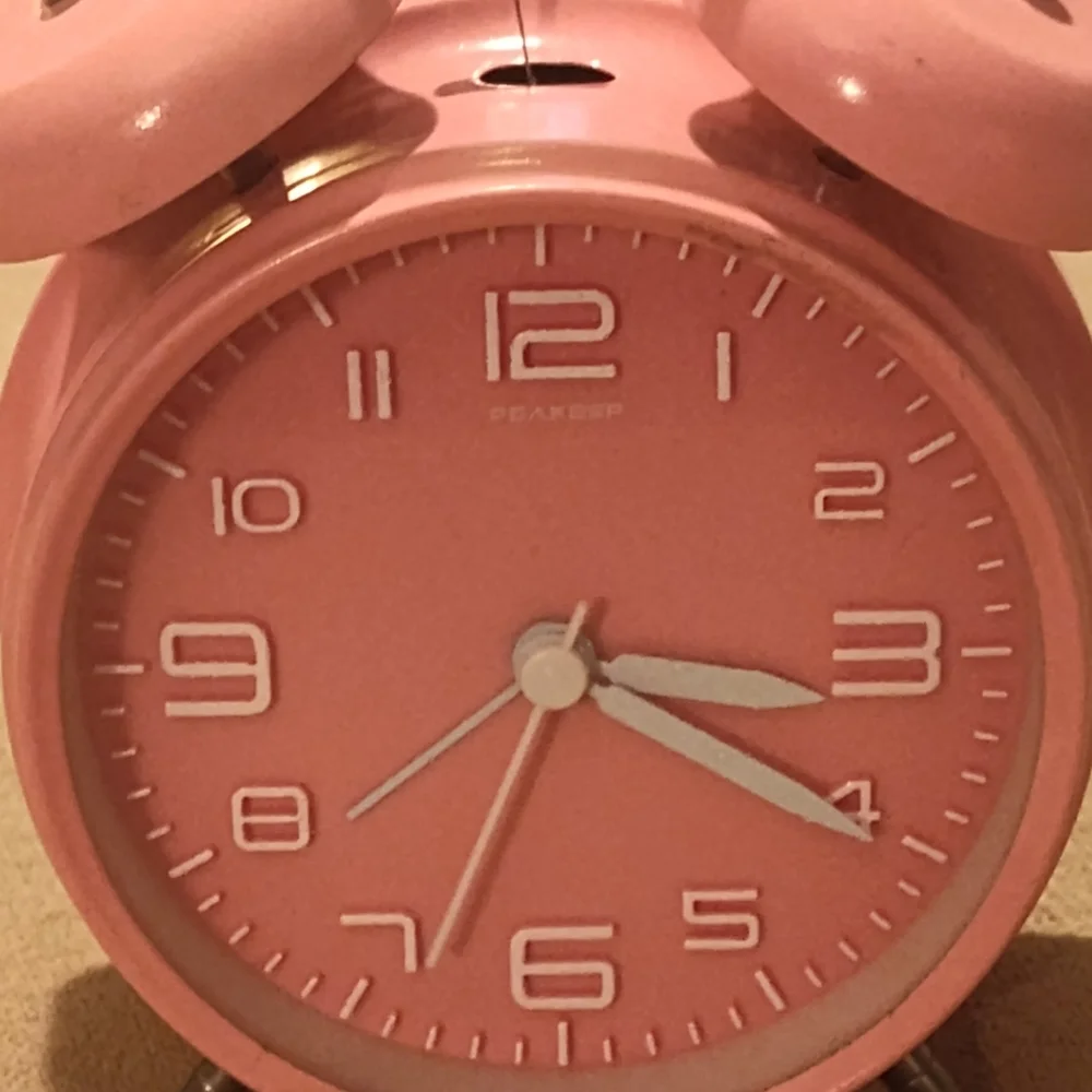 Pink Retro Alarm Clock